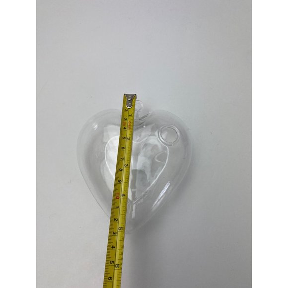 Cute Clear Glass Heart Window Decor, Hanging Plant Holder/ Water Beads - Picture 6 of 16